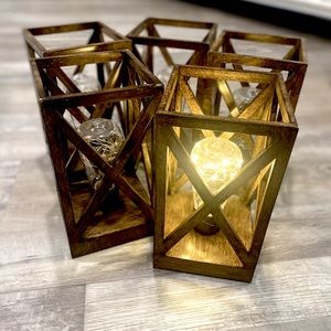 Farmhouse Edison Bulb Lanterns